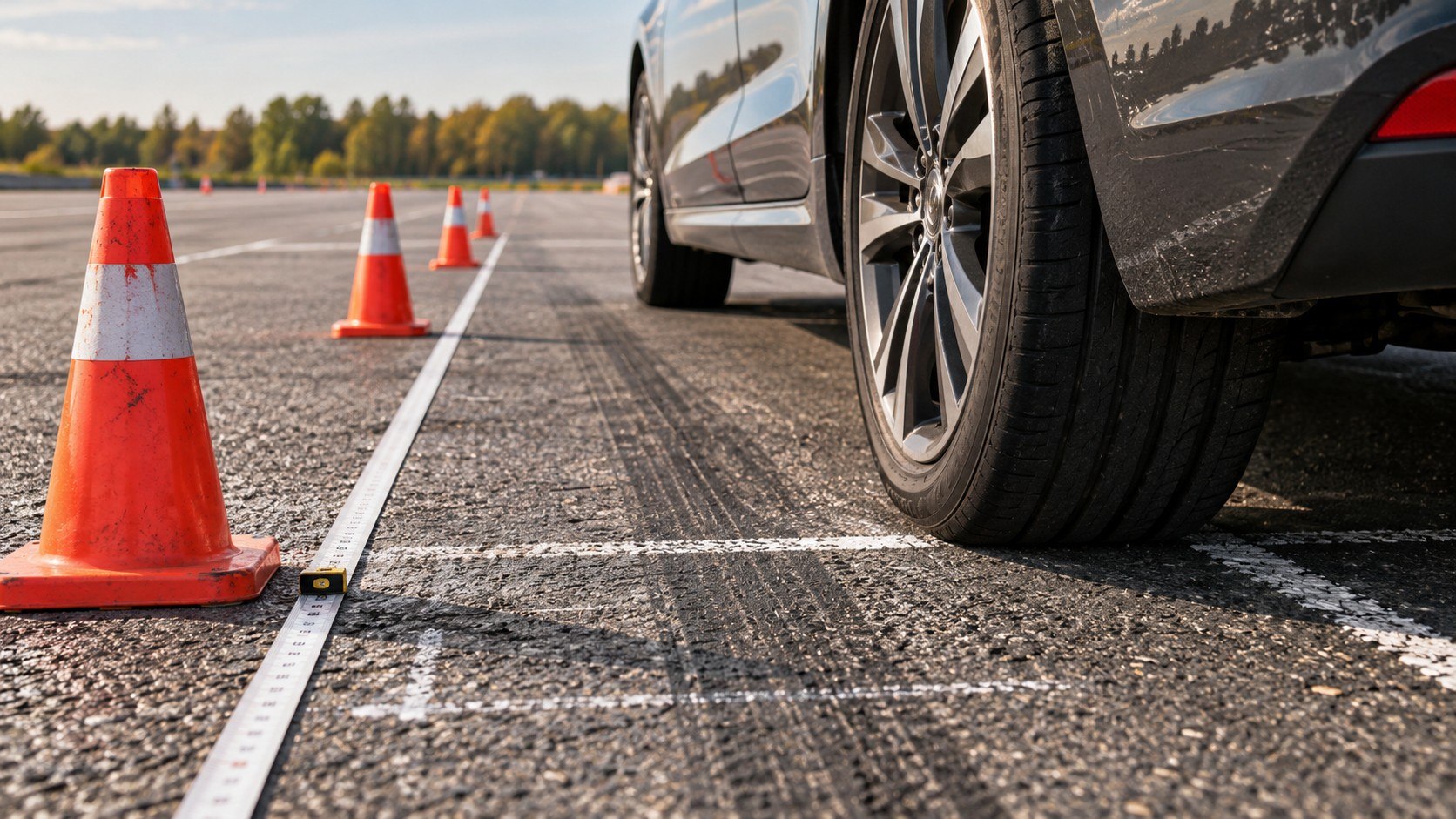 Zestaw pytań o limity prędkości, drogę hamowania i odstępy. Autorski test do samodzielnego sprawdzenia wiedzy, bez rejestracji i z wyjaśnieniem, dlaczego dana odpowiedź jest prawidłowa.