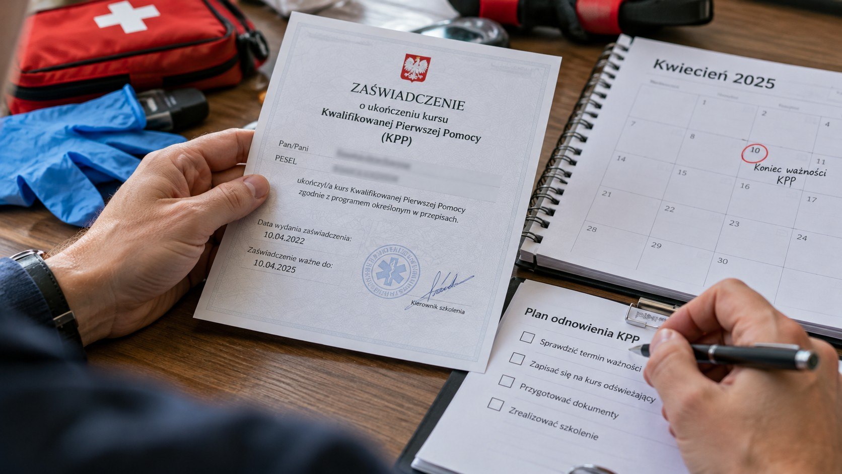 Jak długo ważny jest tytuł ratownika KPP, od kiedy liczy się termin i co dokładnie trzeba zrobić, żeby go nie stracić. Wyjaśniamy też, co się dzieje, gdy zaświadczenie wygaśnie.